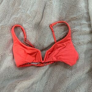 Maaji orange reversible bikini top